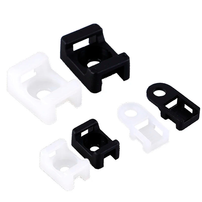 Description Picture 4 of item100PCS Plastic Wire Cable Zip Tie Screw Fixing Mount Base Holder
