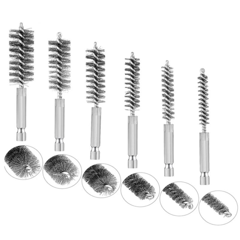 Description Picture 4 of item8-19mm Wire Tube Machinery Cleaning Brush Rust Cleaner Washing Polishing Tools For Automotive Manufacturing Processing Industry