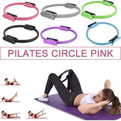 Yoga Fitness Pilates Women Girl Home Resistance Elasticity Yoga Gym Workout Pilates Circle Accessories