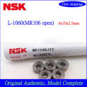 Original NSK Bearing 10pcs/20pcs NSK L-1060 6*10*2.5 mm MR106 open Bearing Miniature High speed bearing MR106 6x10x2.5mm