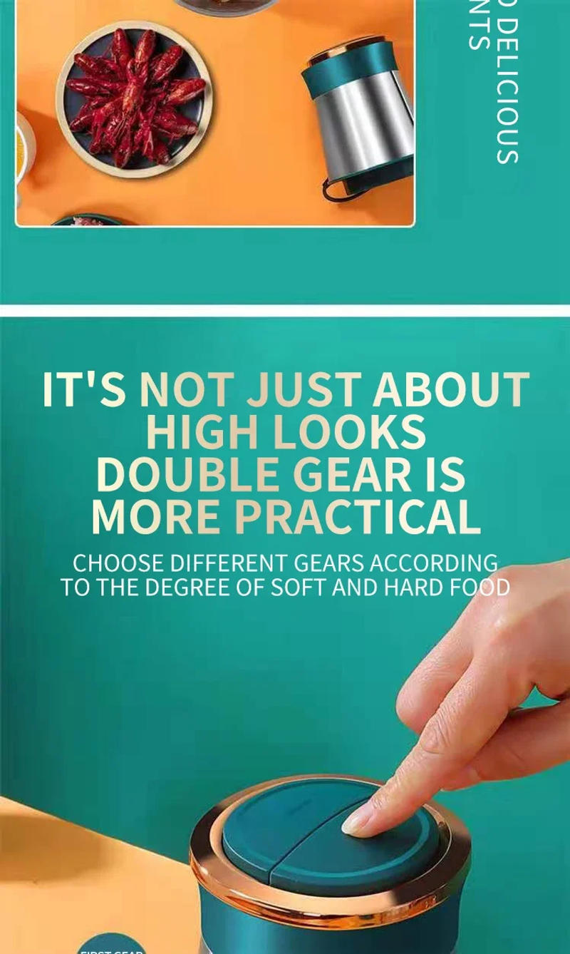 Description Picture 5 of itemElectric Meat Grinder Stainless Steel Food Processor Chopper Kitchen Utensils Vegetable and Fruit Chopper Household Grinder