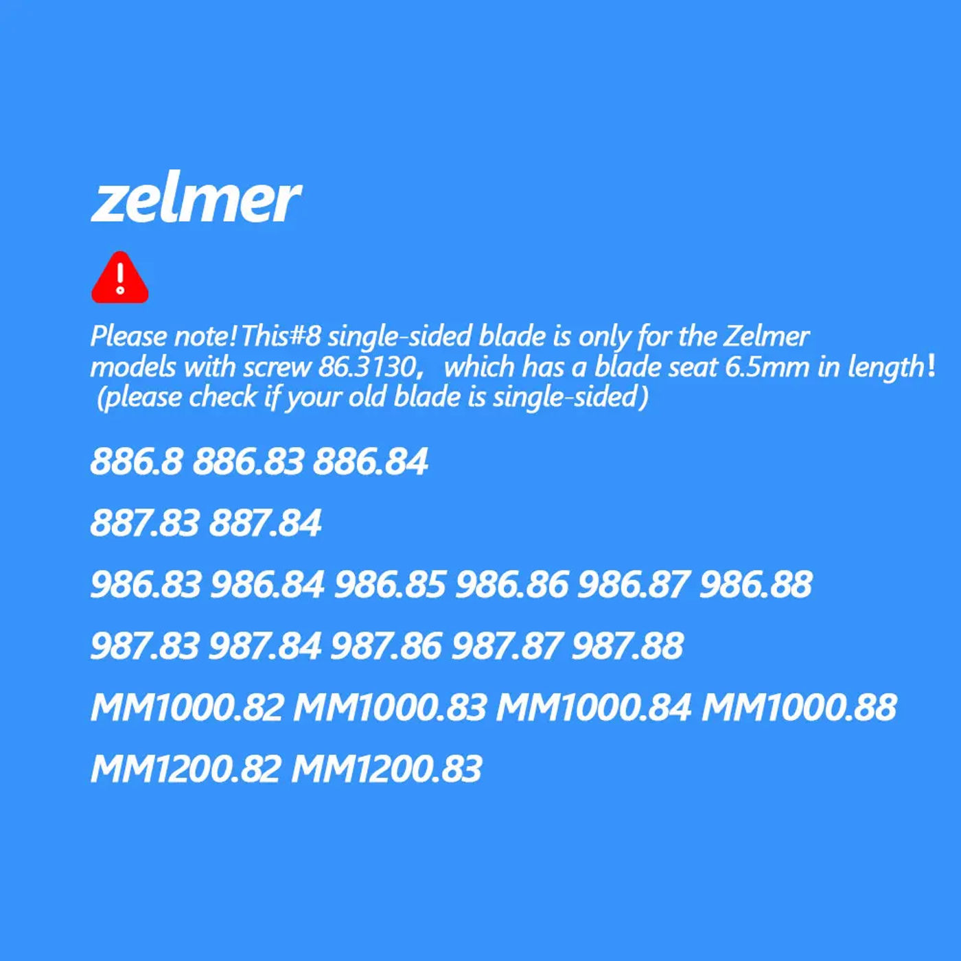 Description Picture 4 of item1pc Meat Grinder Knife #8 Stainless Steel Mincer Blade for Zelmer 886.8 887.8 986.8 987.8 1000.88 1200.82Kitchen Appliance Part