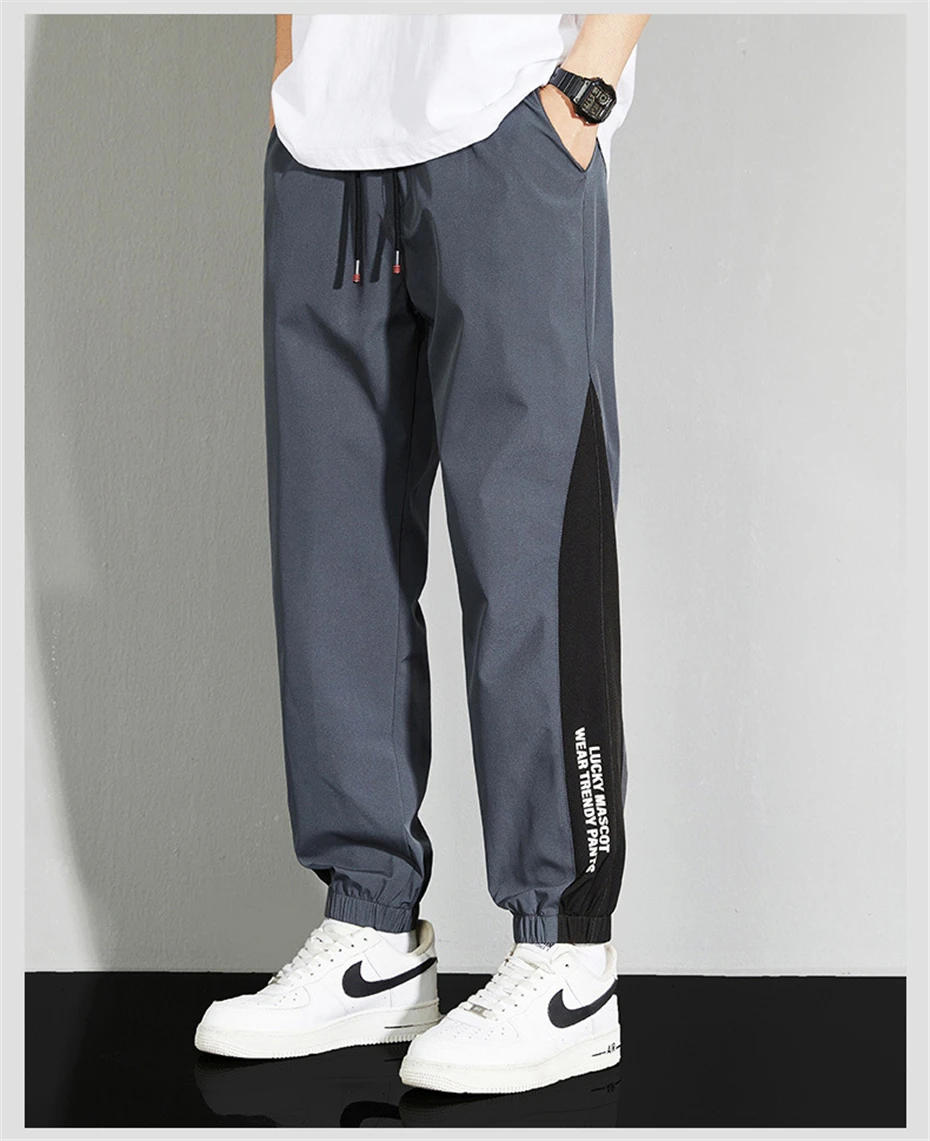 Description Picture 6 of itemSweatpants Men Jogger Pants Plus Size 8XL Fashion Casual Patchwork Trousers Male Big Size Joggers Elastic Waist