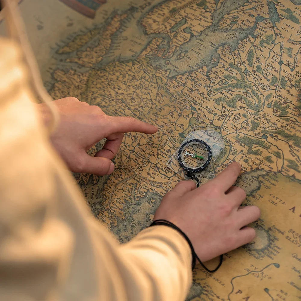 Description Picture 6 of itemOutdoor Tactical Compass Sport Camping Hiking Compass Mountaineering Travel Professional Survival Compass Gadget Tools