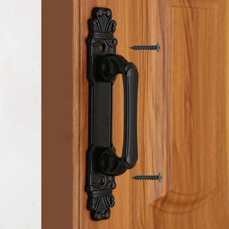 Description Picture 3 of item1pc Door Handles Sliding Barn Handle Antique Cabinet Pulls Hardware Heavy Duty Wooden Door Handle Furniture Accessories