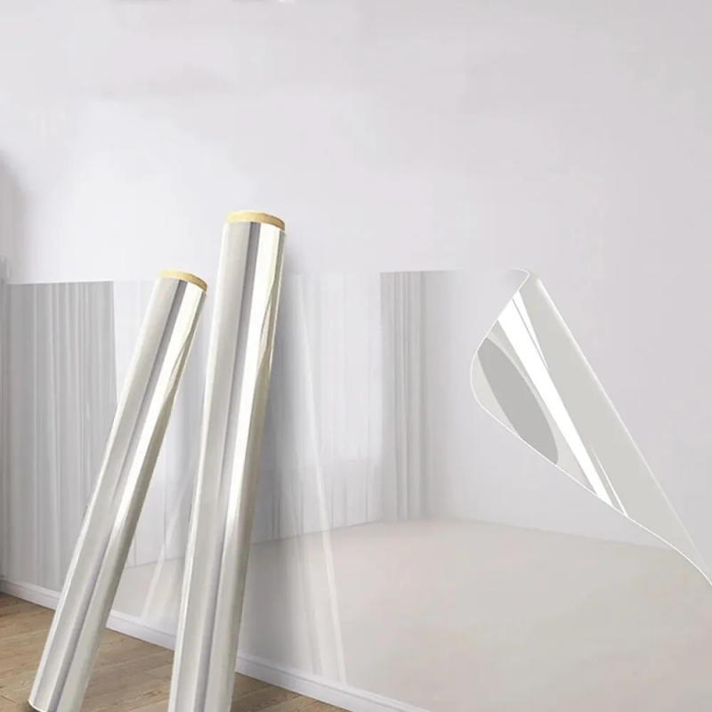 Description Picture 4 of item1.2Mx10M Kitchen Wall Wallpaper Transparent Electrostatic Protective Film Oil Proof Wall Sticker Waterproof Paper Home Decor