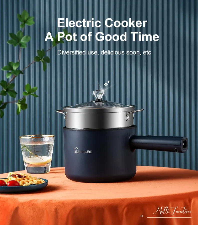 Description Picture 3 of itemMultifunction Cooker 1.8L Household Single/Double Layer Hot Pot Electric Rice Cooker Student Dormitory Mini Non-stick Pan Pots