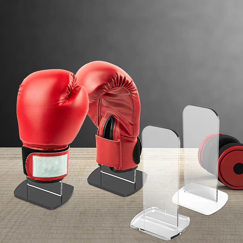 Description Picture 6 of item2Pcs Boxing Glove Storage Holder Acrylic Display Stand Easy Stand For Home Bedroom Office Bedroom Desktop Stand