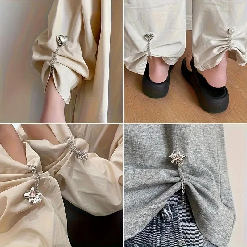 Description Picture 5 of item8PCS Magnet Clothing Pins Multi-Function Metal Strong Magnet Pins Pinless Button Clips for Fixing Hijab Clothes Long Pants Legs