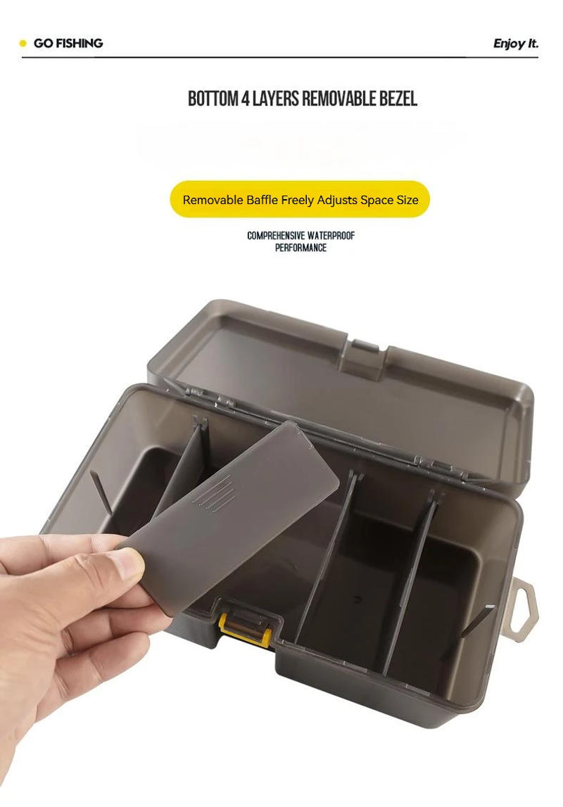 Description Picture 6 of itemFishing Tackle Box Double Layer Large Capacity Lure Tackle Box Fishing Accessories Tool Fake Bait Multifunctional Storage Box