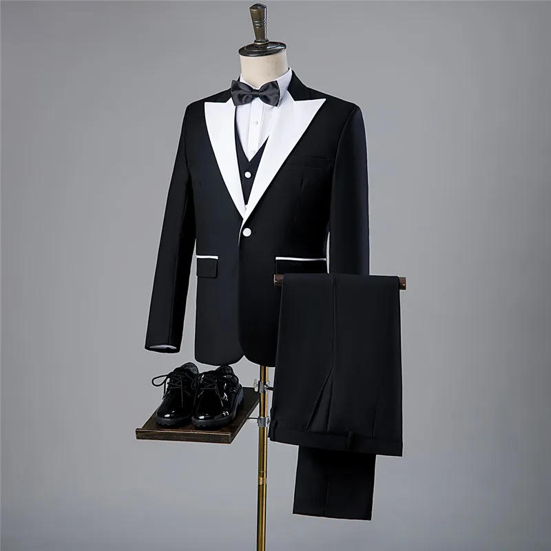Description Picture 4 of itemBlazer Suit For Men 2 Piece Outfit Set Suits High Quality 2024 Pants Mens Clothing Fashion Party Wedding Tuxedo Jackets coats