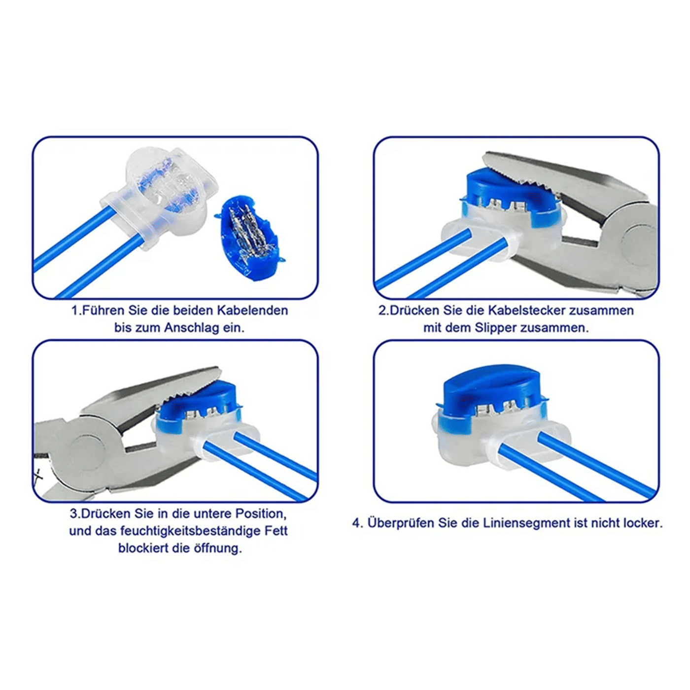 Description Picture 6 of itemPromotion! 60PCS Cable Connectors For Robotic Lawnmowers, Waterproof Connection Cable Wire Connector With Gel Filling