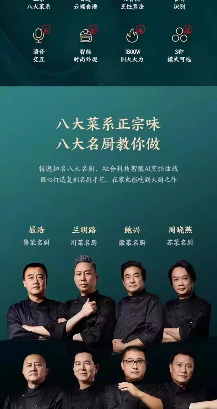 Description Picture 4 of item220V Smart Automatic Cooker with IH Heating, Full Automation and Smokeless Feature for Healthy Cooking