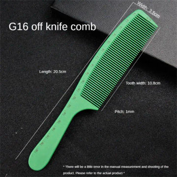 Scaled Hair Comb Scale Ruler Hair Comb Professional Hair Comb Durable Frontier Depth In Green Resin Comb Precise Game Changer