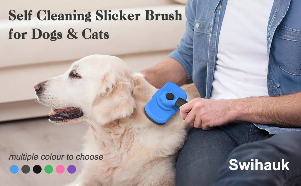 Description Picture 2 of itemCleaning Slicker Brush - Skin Friendly Deshedding Grooming Tool for Dogs & Cats