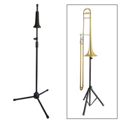 128cm Trombone Instrument Stand Tripod Base Portable Professional Trombone Stand