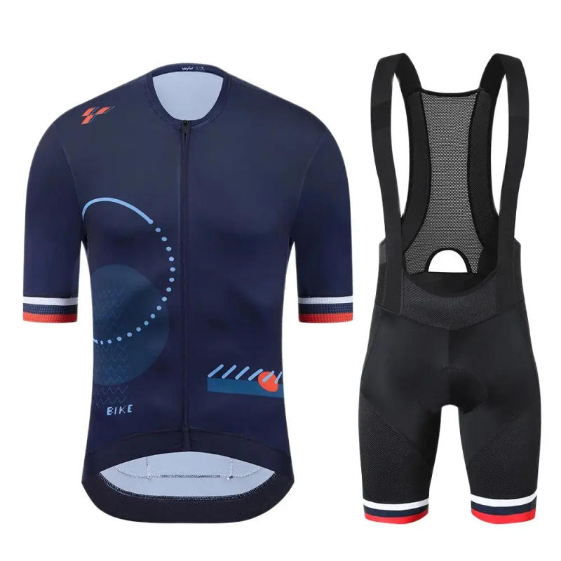 Description Picture 5 of itemYKYWBIKE Men's Cycling Jersey Sets Bib Short Suit Short Sleeve Bicycle Clothes Road Bike Jersey Bib Shorts Cycling Clothing