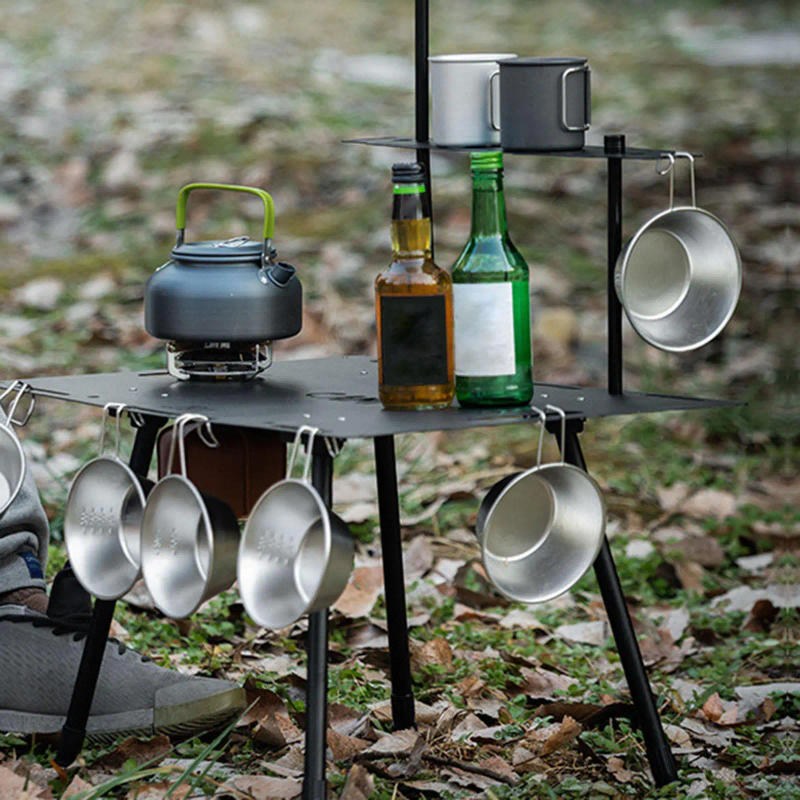 Description Picture 4 of itemFolding Table Foldable Small Table Multifunctional Sturdy Aluminum Alloy Camping Table for Travel Patio Backyard Garden BBQ