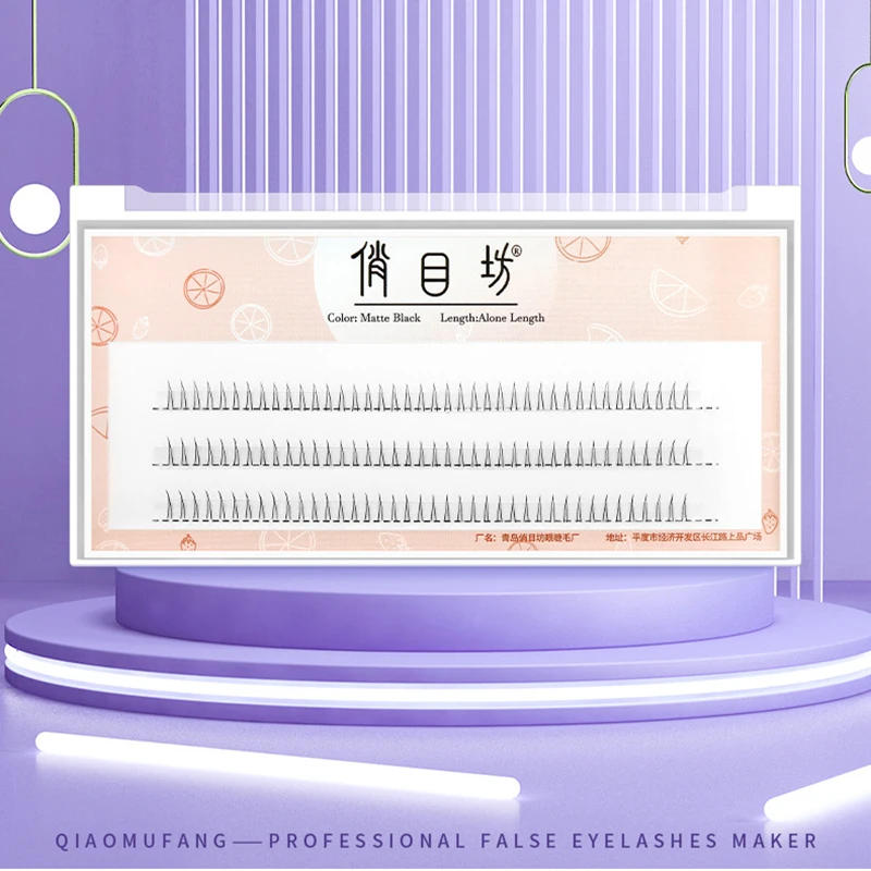 Description Picture 2 of itemJ curl V Shape Under Eyelash Comic Eye Lashes Natural Bottom Lashes Soft Manga Eyelashes Bunches Eyelash Clusters Korean Makeup