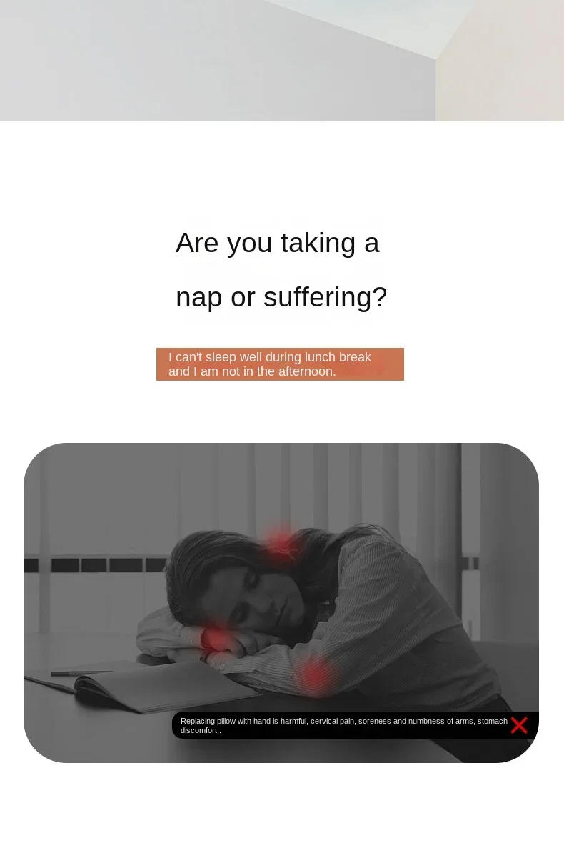 Description Picture 4 of itemMultifunction Memory Foam Neck Pillow Slow Rebound Soft Travel Pillow for Sleeping Cervical Health Massage Nap Pillows