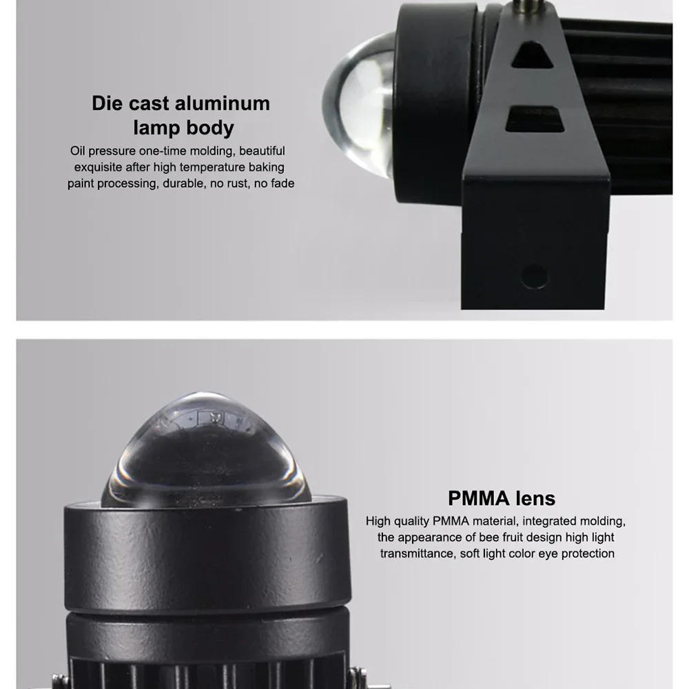 Description Picture 4 of itemOutdoor LED Wall Spotlights 3W 9W Landscape Lighting 220V Red Green Blue RGB Spotlights IP66 Waterproof a Beam of Light