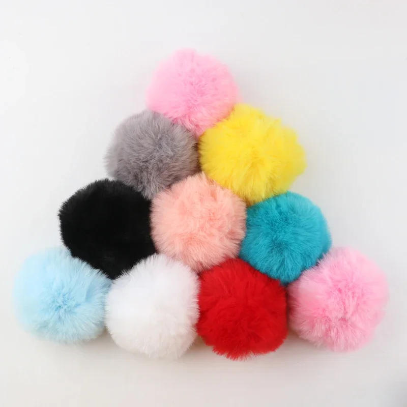 Description Picture 6 of itemRex Rabbit Fluffy Plush Fur Pompom Balls 6cm 8cm Soft Pompones DIY Pom Poms Kids Toys Wedding Decor Sewing Craft Supplies Gifts