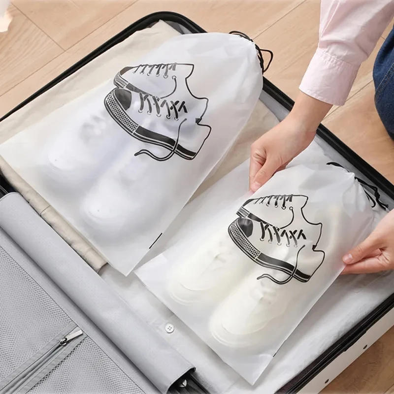 Description Picture 5 of item10/5pcs Shoes Storage Bags Closet Organizer Non-woven Travel Portable Bag Waterproof Pocket Clothing Classified Hanging Bag