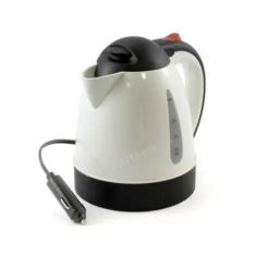 1000ML Car Hot Kettle Portable Water Heater Travel Auto 12V/24V for Tea Coffee 304 Stainless Steel Large Capacity Vehicle