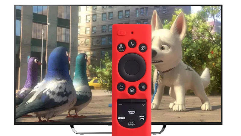 Description Picture 2 of item1pc Silicone Remote Control Cover for Samsung Remote Control TM2180Eco BN59 Smart TV Solar Remote Dustproof Case Sleeve for BN59