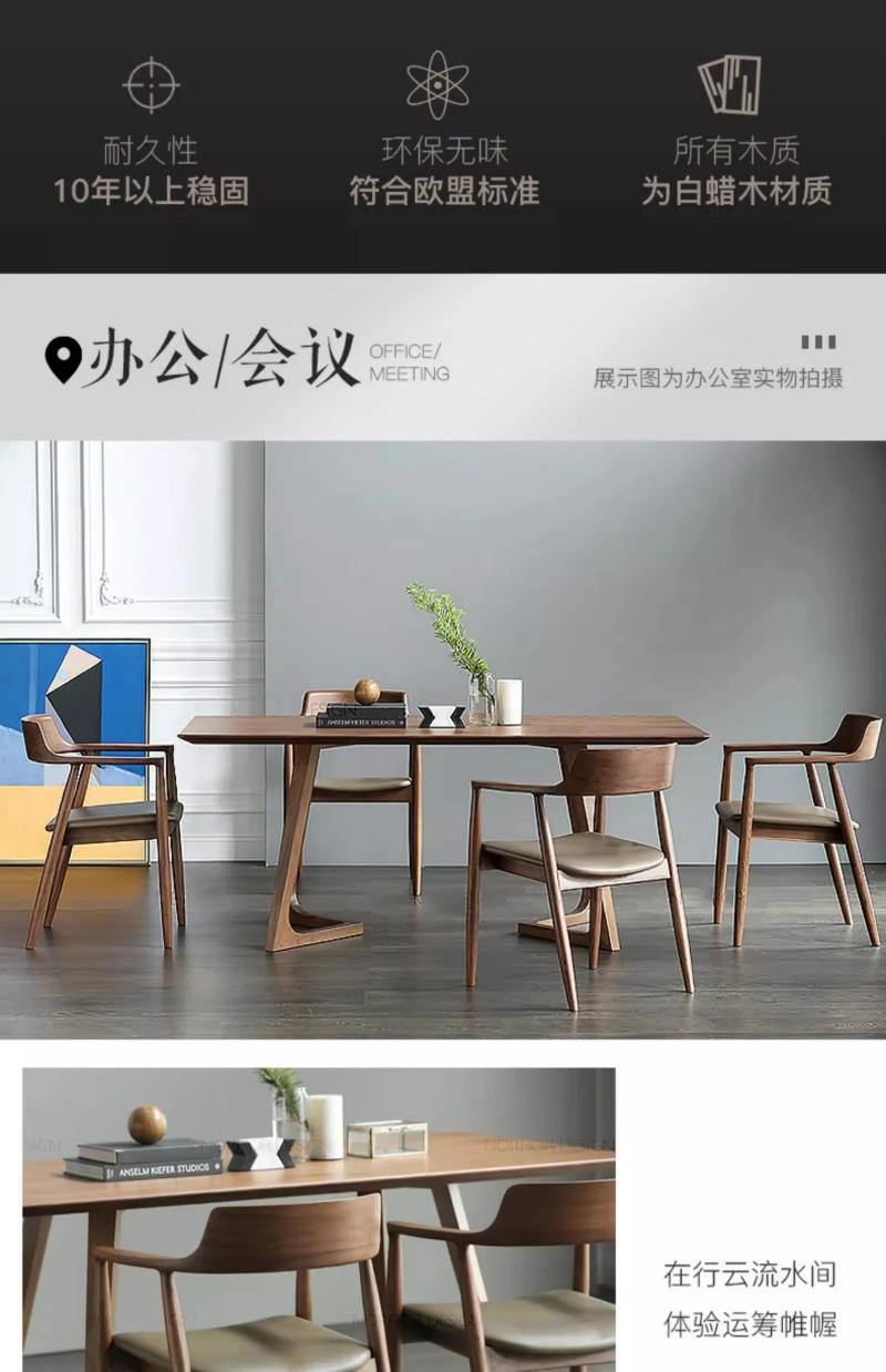 Description Picture 4 of itemCafe Wood Chair - Accent Armchair Dining Table Seating Kitchen Meeting Negotiation Sillas Para Comedor Furniture