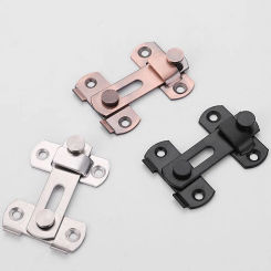 Stainless Steel Hasp Window Cabinet Sliding Door Lock Silent Gate Buckle Padlock Clasp Door Bolt with Screws Security Hardware