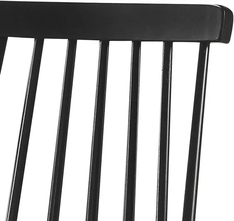 Description Picture 6 of itemDining Chairs Set of 4 Wood Dining Room Chair Black Spindle Side Kitchen Room Country Farmhouse Chairs Black