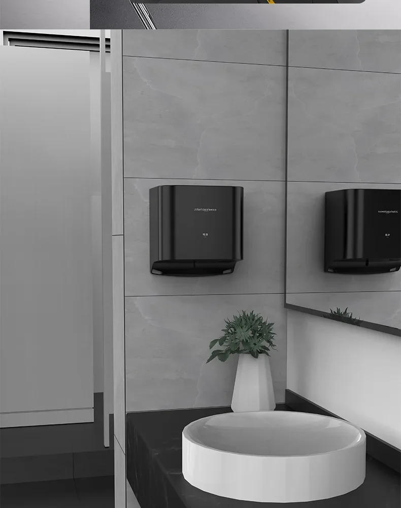 Description Picture 3 of itemAutomatic Hand Dryers High Speed Blow Dryer Smart Induction Wall Mounted Induction Intelligent Dryers Machine for Bathroom