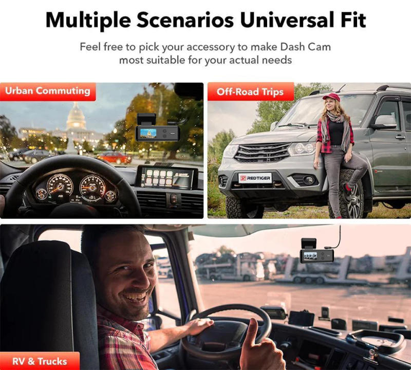 Description Picture 6 of itemAcceo B55P Dashcam Auto 4K Car Recorder With GPS WIFI Car DVR Support Night Vision 24H Parking Mode 1080P Rearview Video Camera