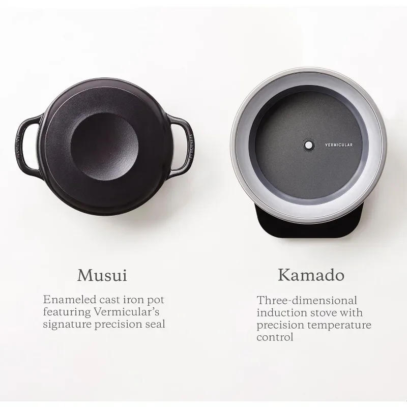 Description Picture 3 of itemVermicular Musui–Kamado (RICEPOT) | Cast Iron Induction Cooker  Precision Multicooker | Japanese Rice Cooker  Slow Cooker