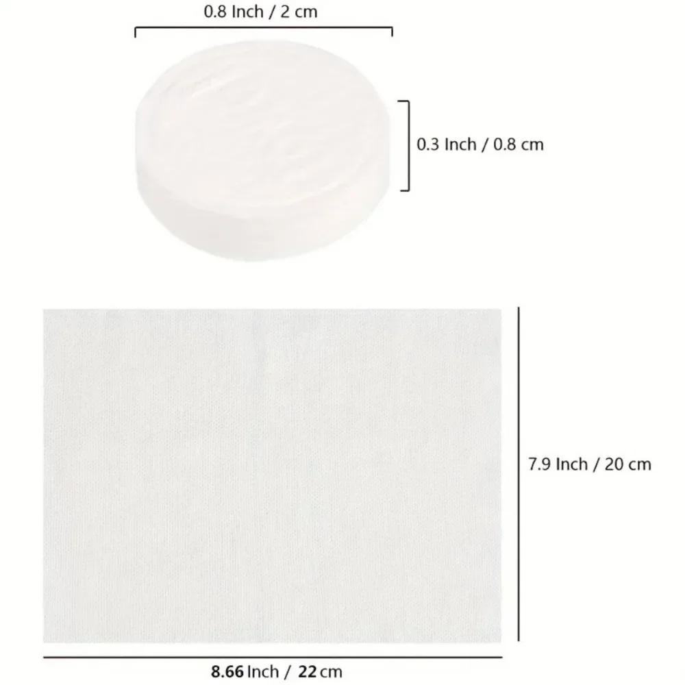 Description Picture 2 of item100pcs Portable Compressed Towel Non-Woven Disposable Face Cleaning Soft Compressed Hand Wipe Towel Makeup Wipes