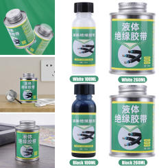 100/260 ML Liquid Electrical Tape High-Temperature Resistant Insulating Tape Insulating Electrical Tape Glue Indoor Outdoor Use