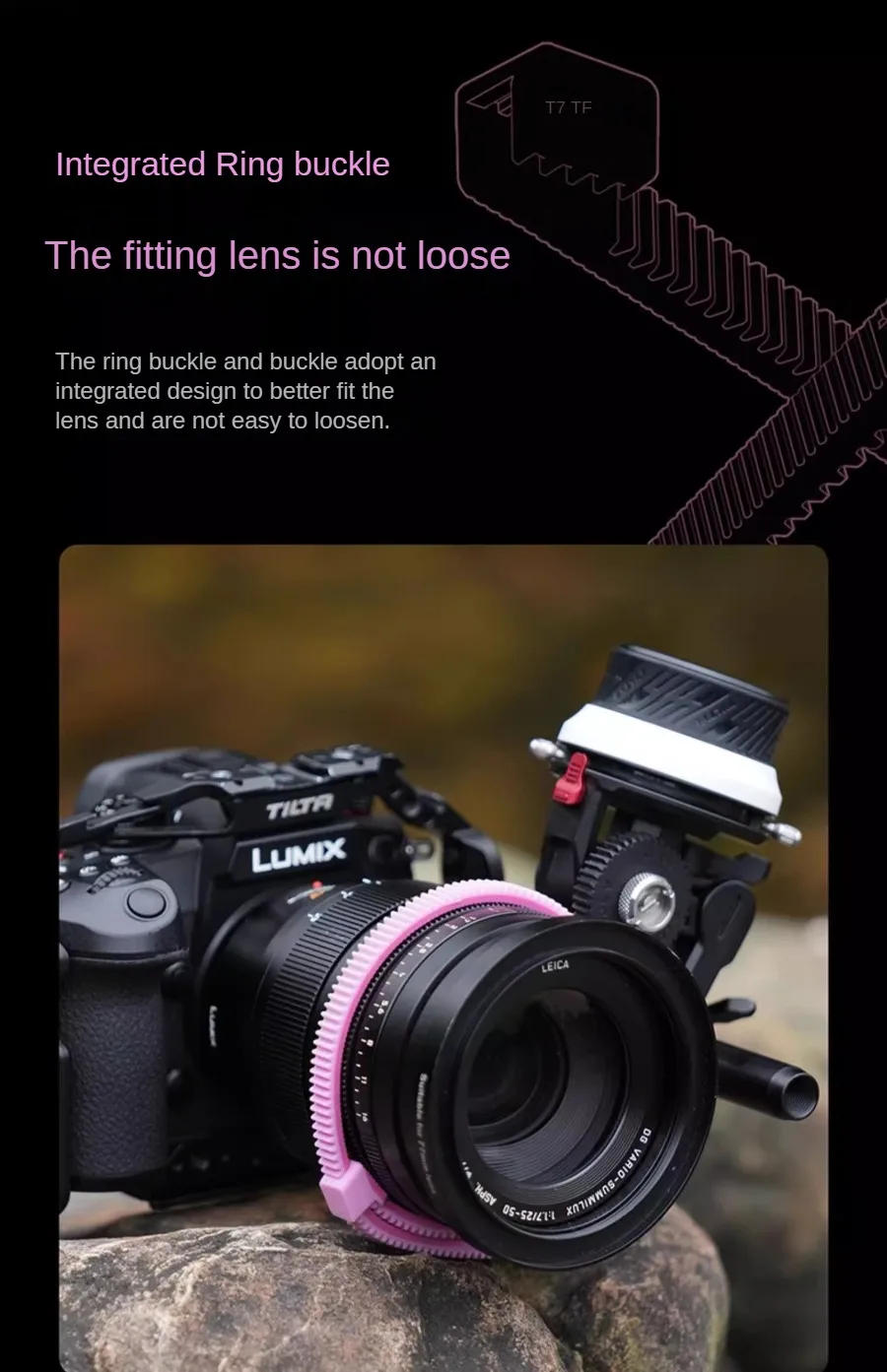Description Picture 6 of itemTILTA Universal Focus Gear Ring Color lens camera zoom ring rubber ring adjustable for follow focus