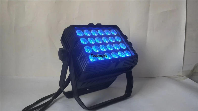 Description Picture 3 of item6pcs 24*18W RGBWA UV 6IN1 Multi-Color DMX 512 waterproof LED Wall Washer Floodlight Outdoor IP 65 led City Color wash light