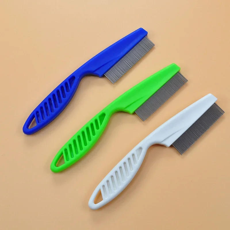 Description Picture 4 of itemPuppy Dog and Cat Hair Grooming Comb, Flea Shedding Brush, Stainless Hair Combs for Pets' Bath Cleaning (1PC)