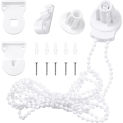 Roller Blind Fittings Kit, Roller Blinds Brackets With Beaded Chain, Curtain Roller Accessories For Windows Replacement