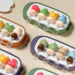 Cartoon ice cream ice cream silicone mold cute high value homemade popsicle popsicle mold DIY ice box