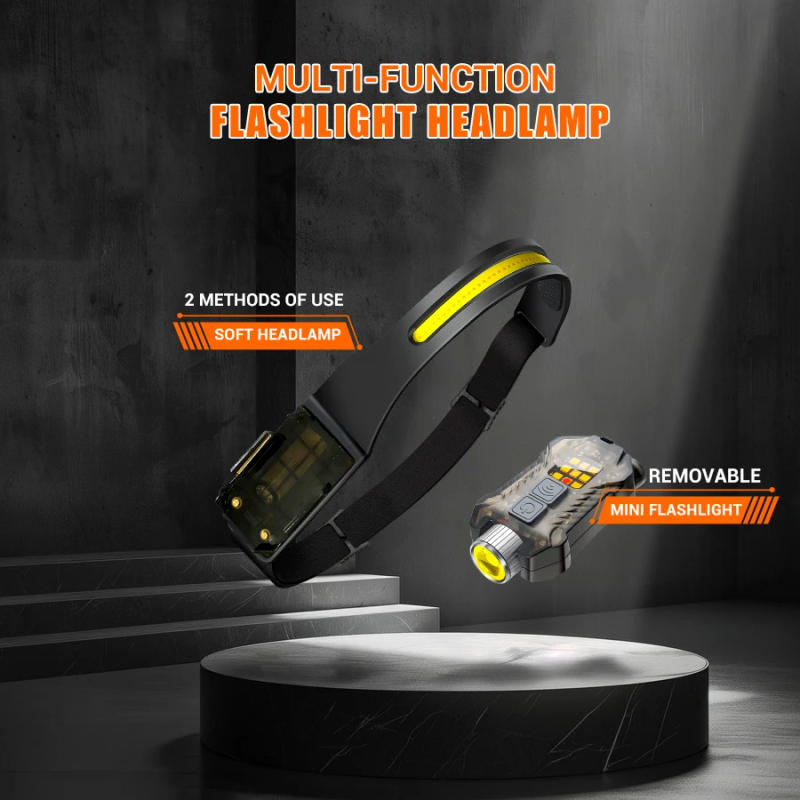 Description Picture 6 of itemBALDR EDC Flashlight Type-C Charging headLamp removable with Magnetic Multifunctional Mini Keychain Emergency LED Portable Light