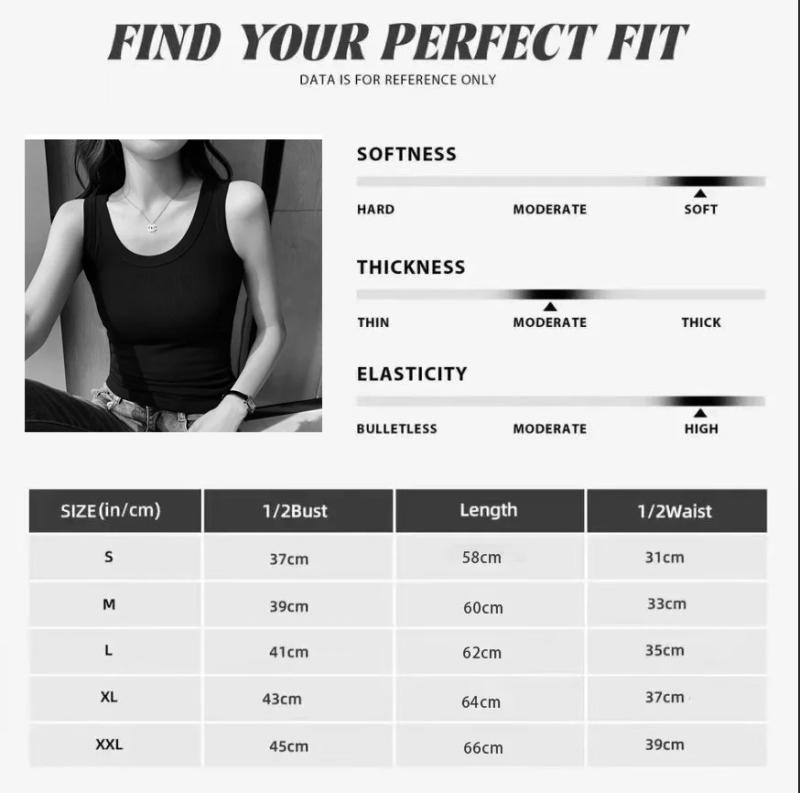 Description Picture 2 of itemBra Pad Vest Women's Summer Set White Soft Wire Sleeveless Bottom Comfortable Breathable T-shirt Vest Tight Gym Vest Jacket