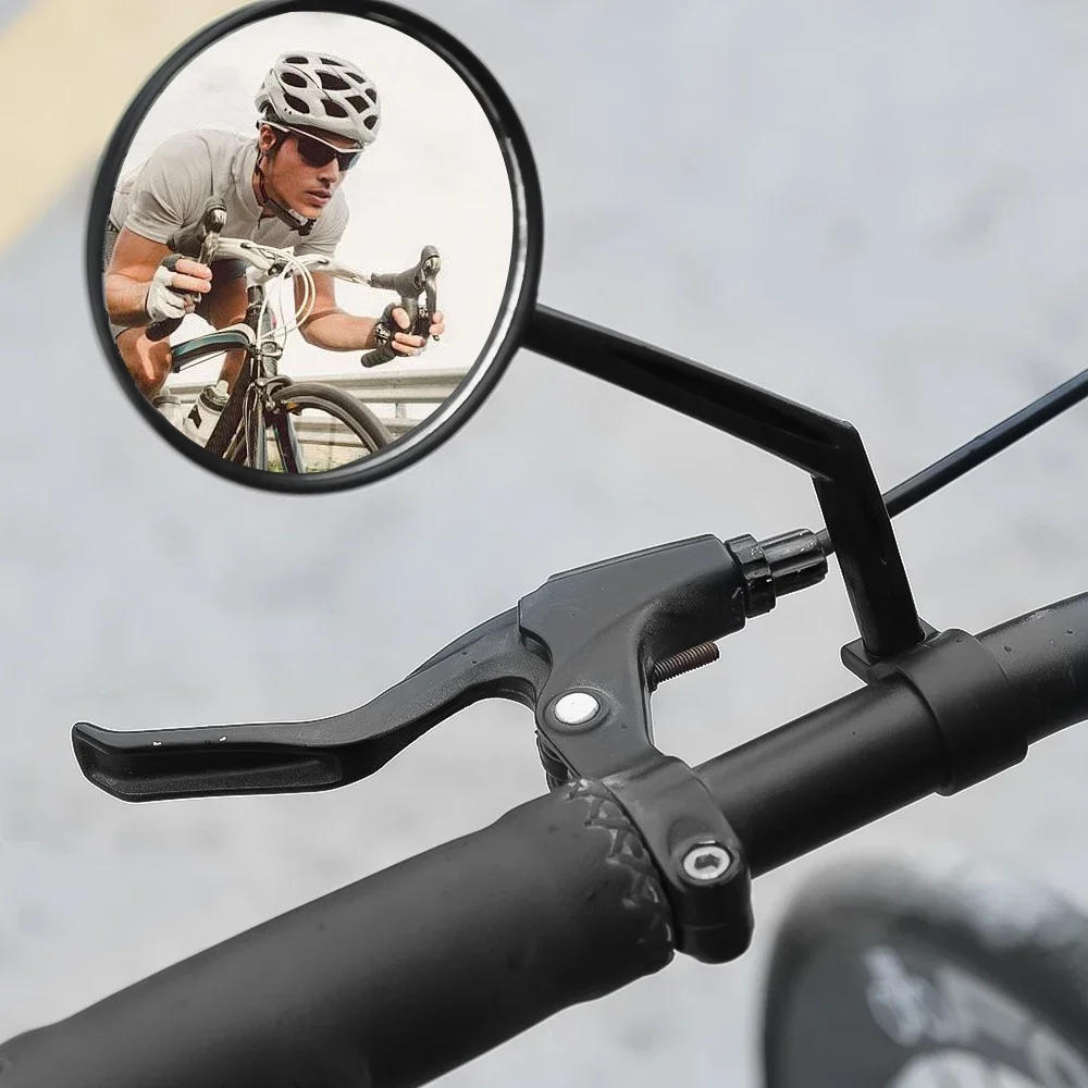 Description Picture 5 of itemBicycle Rearview Handlebar Mirror Adjustable Rotation Auxiliary Convex Mirror Handlebar Mount Bike Rear View Mirrors Accessory