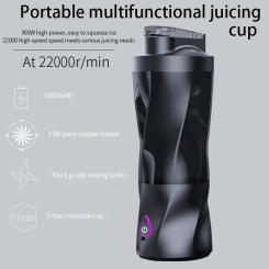 700ml Portable Blender for Shakes and Smoothies Personal Size BPA Free Rechargeable Juicer Cup 360W Powerful Blend for Kitchen
