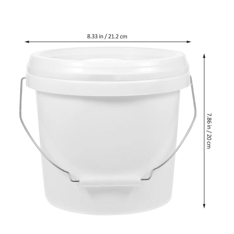 Description Picture 2 of itemPlastic Paint Can 1 Gallon Bucket Lid Handle Empty Paint Can 4L Water Bucket Paint Pail Multipurpose Storage Container
