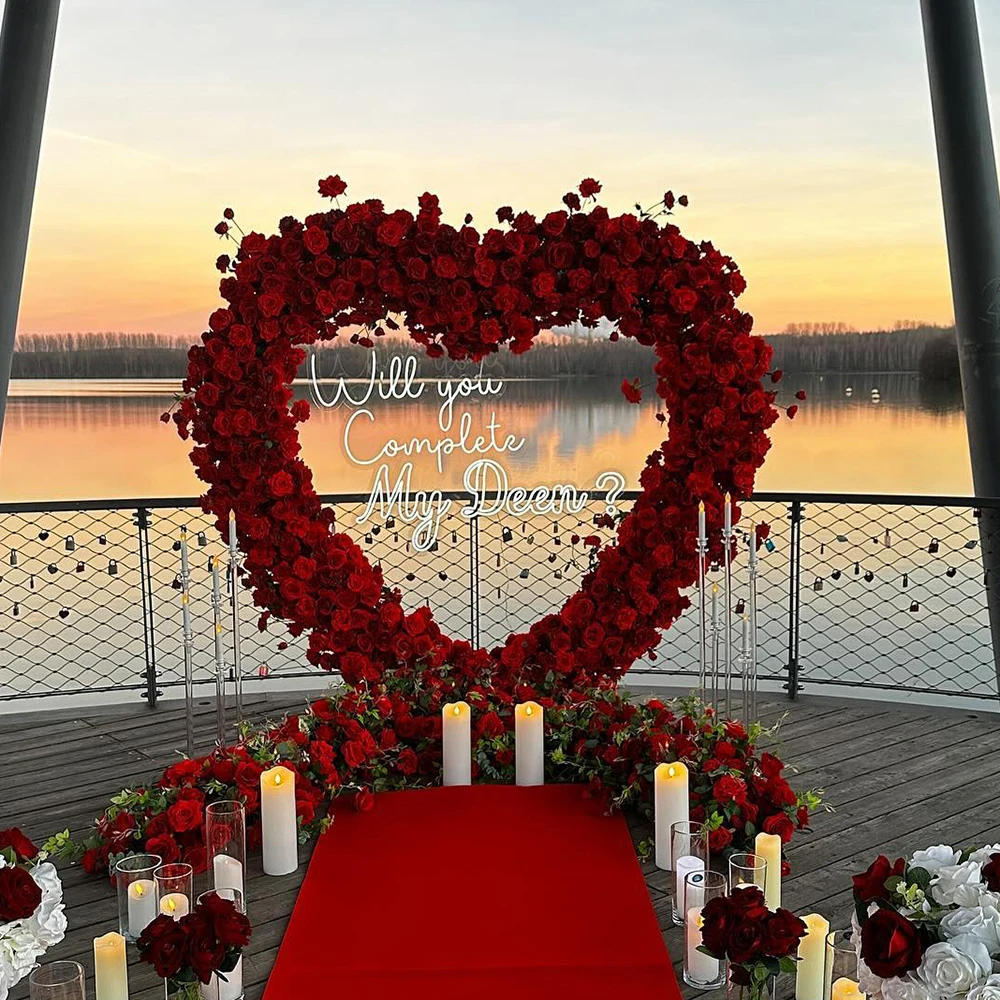 Description Picture 6 of itemWill You Complete My Deen? Neon Sign Custom Wedding Engagement Party Backdrop LED Neon Light Anniversary Party Decor Light Signs