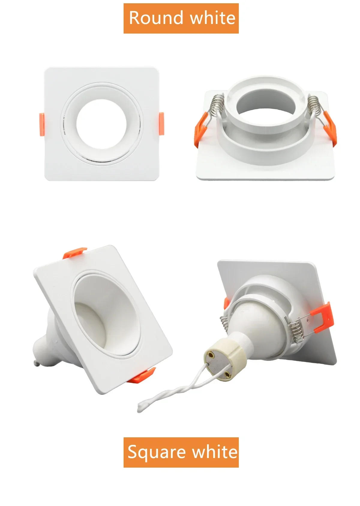 Description Picture 6 of item3pcs GU10 Ceiling Spotlights LED Downlight 5W 7W 9W Angle adjustable rotating AC220V 120V indoor lighting white color