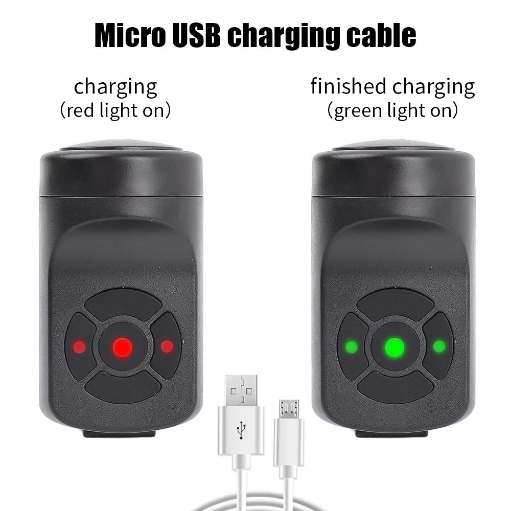 Description Picture 6 of itemUSB Rechargeable Bicycle Motorcycle Electric Bell Horn 4 Modes Mountain Road Cycling Anti-theft Alarm Horn Bike Accessories